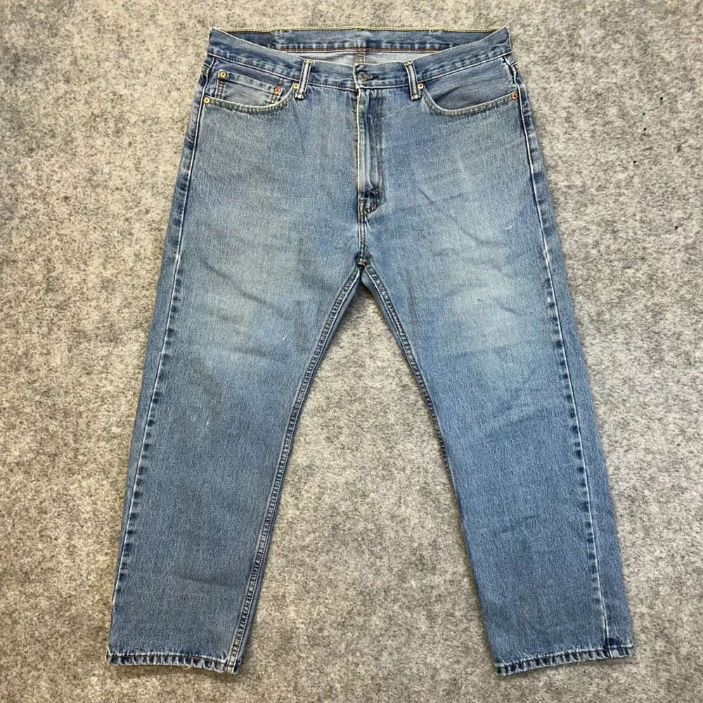 Lot of 3 Levi's 505 Straight Jeans Men's 38x30 Blue Denim Work Pants Bundle